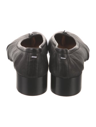 Maison Margiela Leather Bow Accents Mules