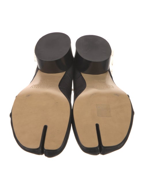 Maison Margiela Leather Bow Accents Mules