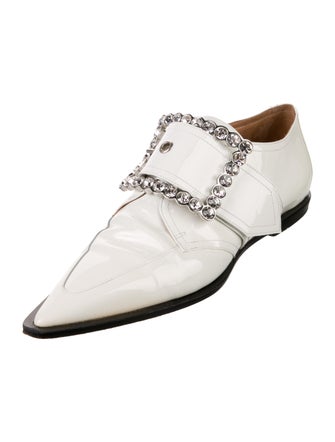 Maison Margiela Patent Leather Crystal Embellishments Mules