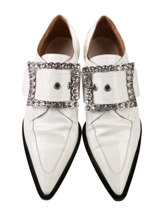 Maison Margiela Patent Leather Crystal Embellishments Mules