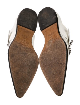 Maison Margiela Patent Leather Crystal Embellishments Mules