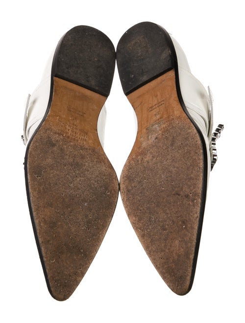 Maison Margiela Patent Leather Crystal Embellishments Mules