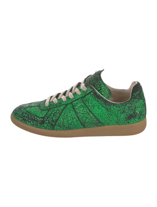 Maison Margiela Leather Printed Sneakers