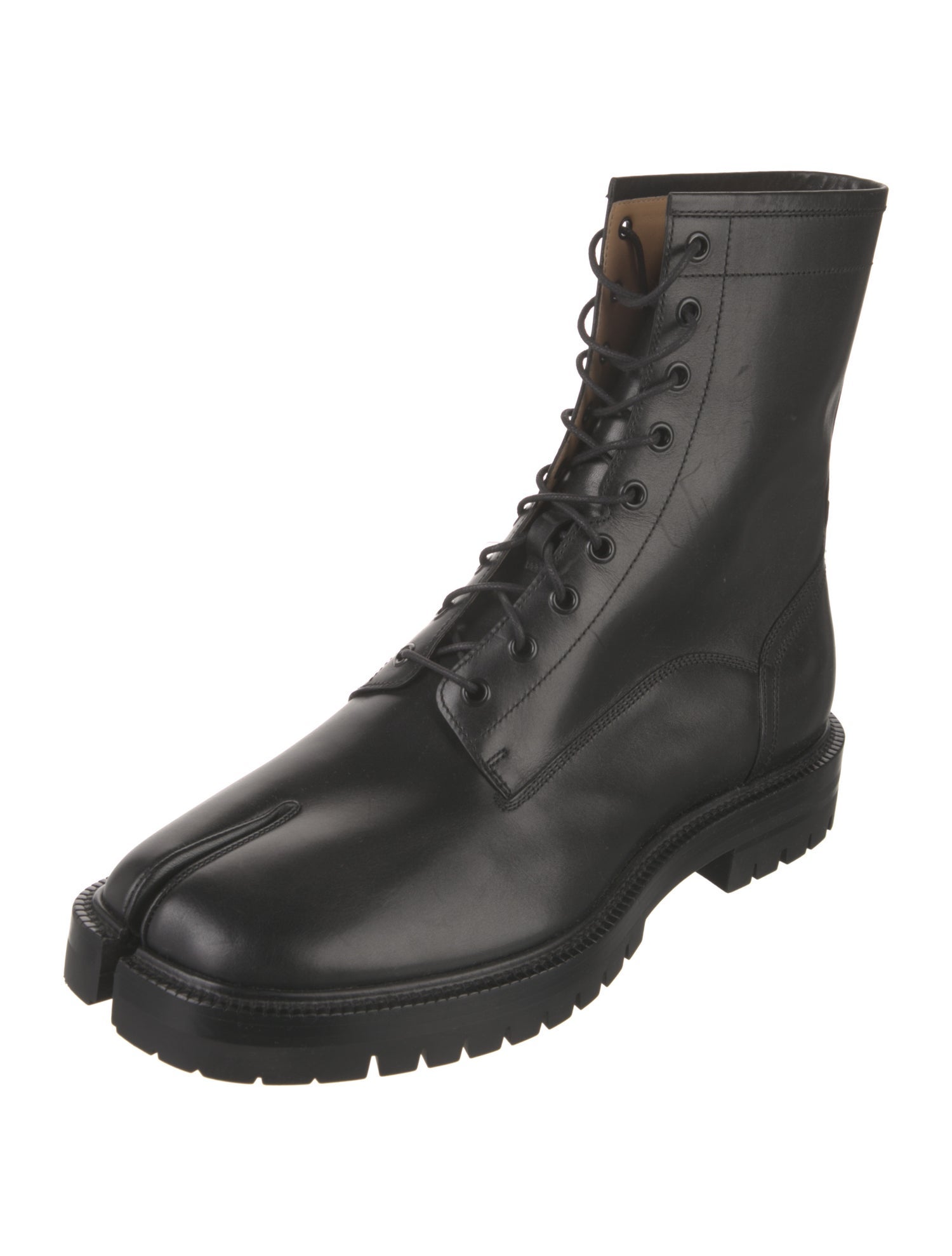 Maison Margiela Leather Combat Boots