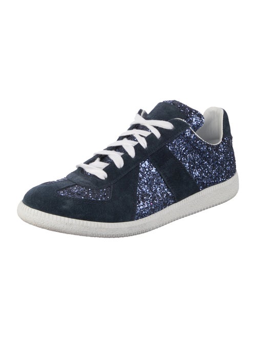 Maison Margiela Suede Glitter Accents Sneakers
