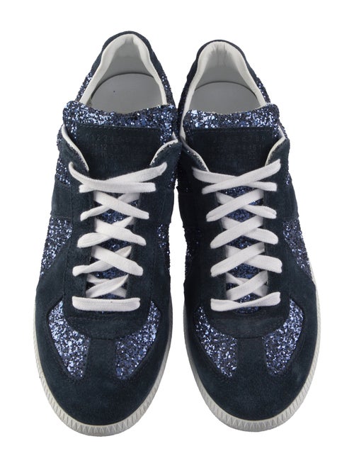 Maison Margiela Suede Glitter Accents Sneakers