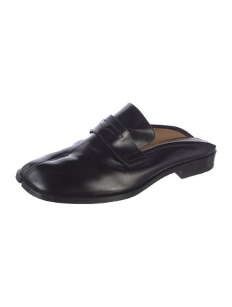 Maison Margiela Leather Tassel Accents Slippers