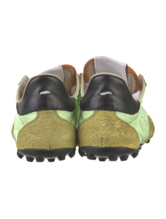 Maison Margiela Suede Colorblock Pattern Sneakers