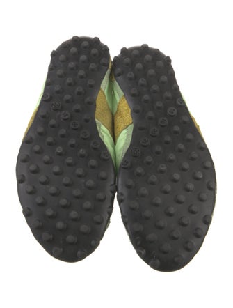 Maison Margiela Suede Colorblock Pattern Sneakers