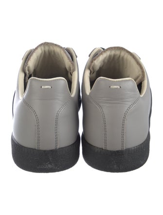 Maison Margiela Leather Colorblock Pattern Sneakers