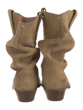 Maison Margiela Suede Western Boots