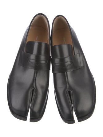 Maison Margiela Leather Tassel Accents Dress Loafers