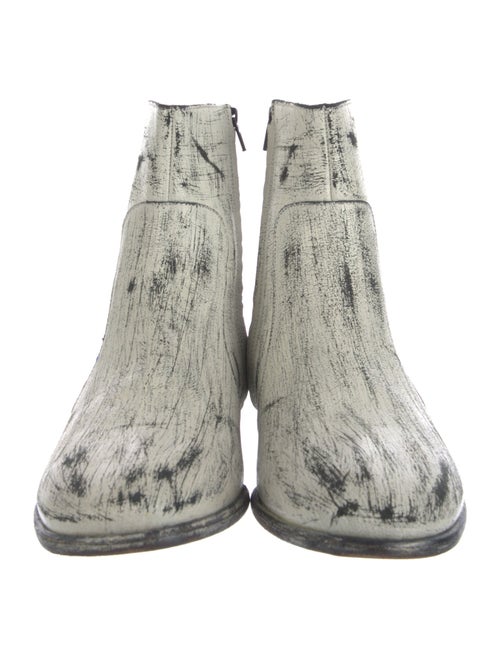 Maison Margiela Leather Printed Boots