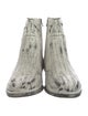 Maison Margiela Leather Printed Boots
