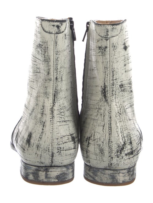 Maison Margiela Leather Printed Boots