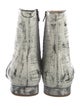 Maison Margiela Leather Printed Boots