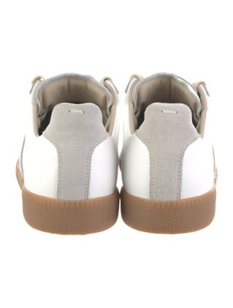 Maison Margiela Leather Colorblock Pattern Sneakers