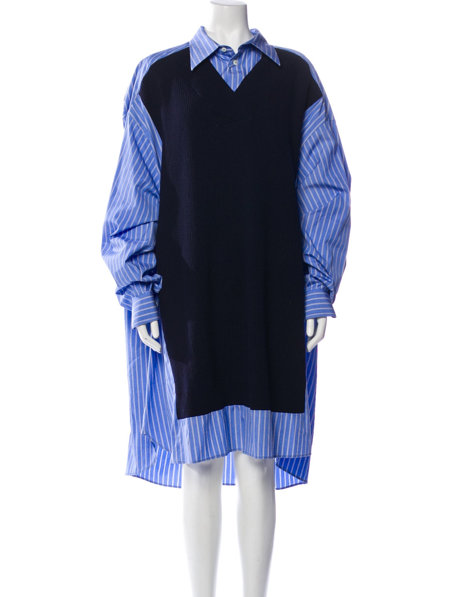 Maison Margiela Striped Midi Length Dress w/ Tags