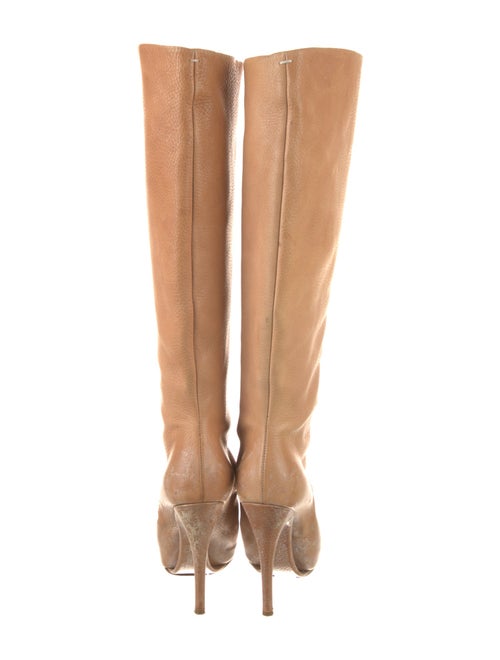 Maison Margiela Leather Cutout Accent Boots