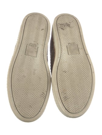 Maison Margiela Leather Polka Dot Print Sneakers