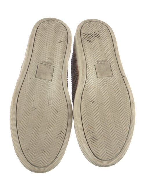 Maison Margiela Leather Polka Dot Print Sneakers