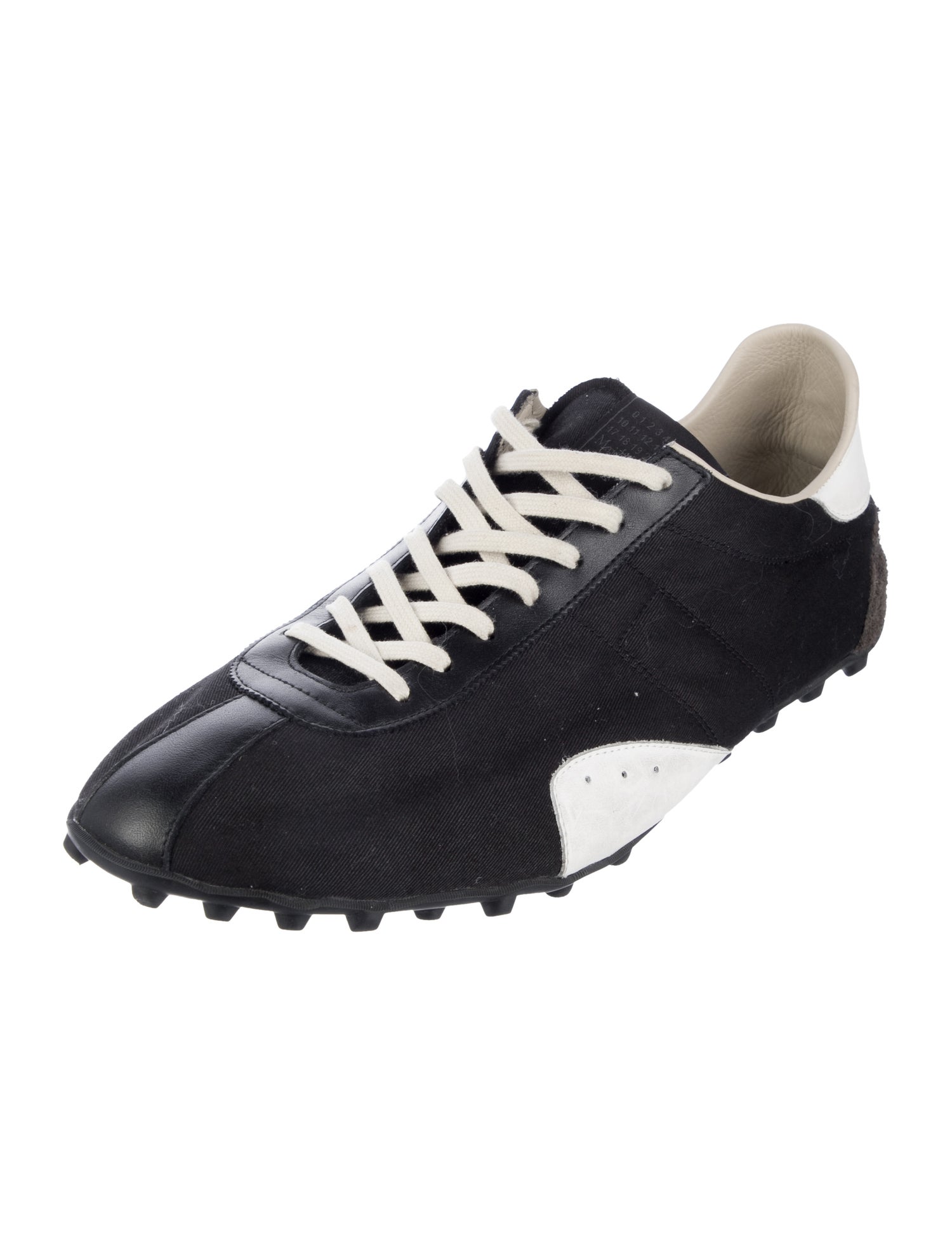 Maison Margiela Canvas Colorblock Pattern Sneakers
