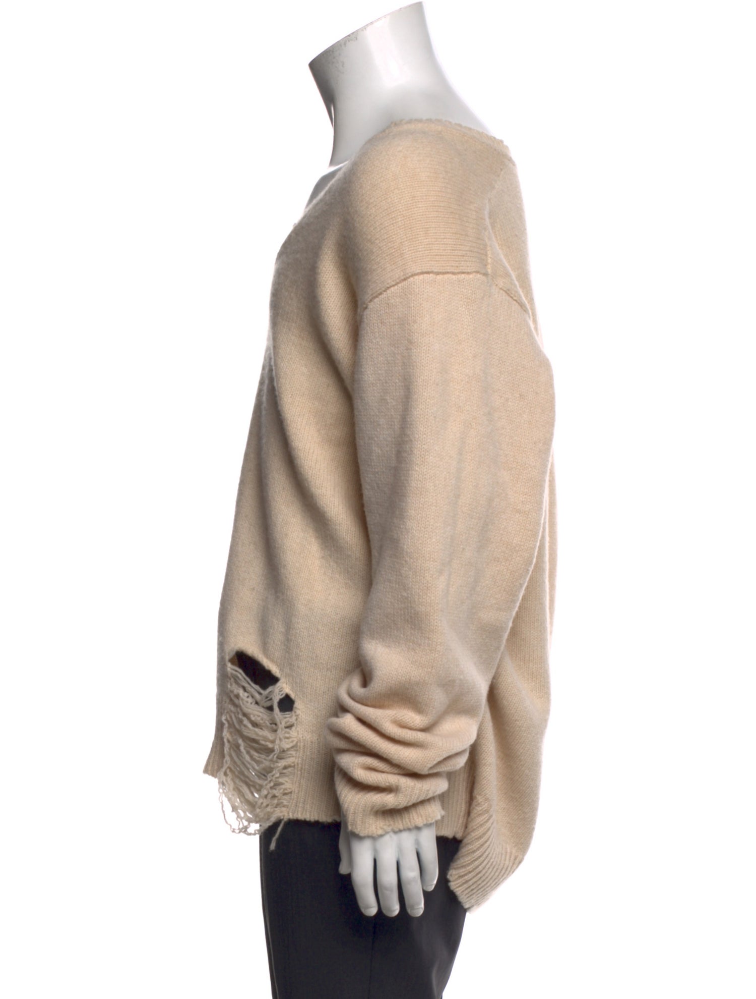 Maison Margiela V-Neck Long Sleeve Pullover