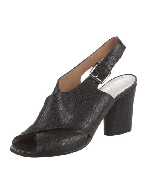 Maison Margiela Leather Slingback Sandals