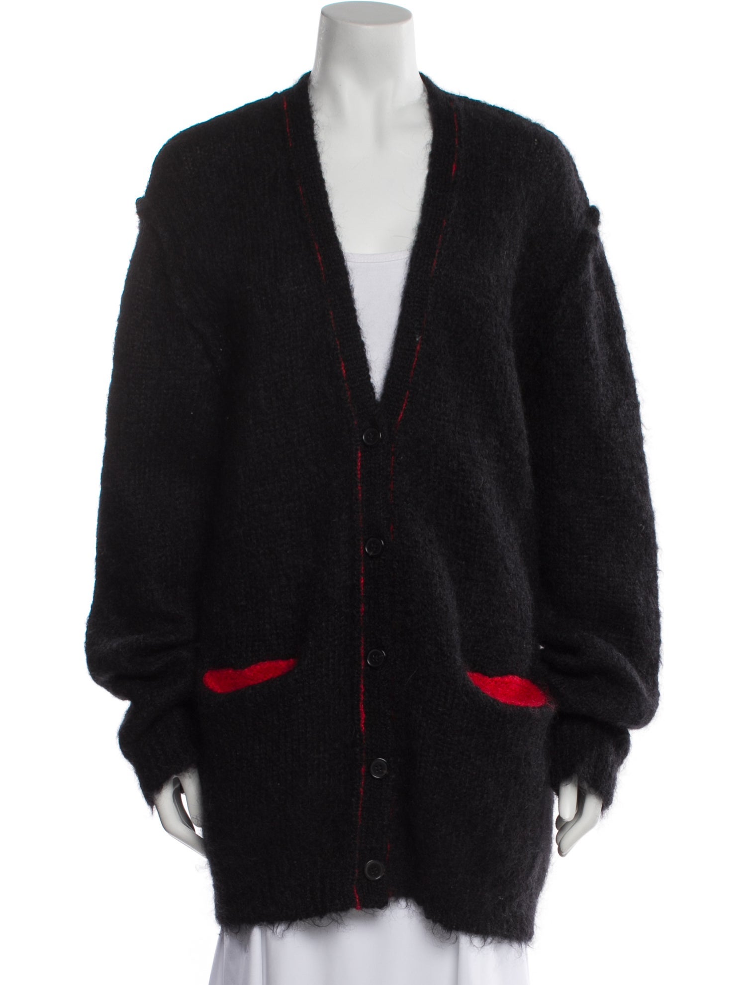 Maison Margiela Mohair V-Neck Sweater