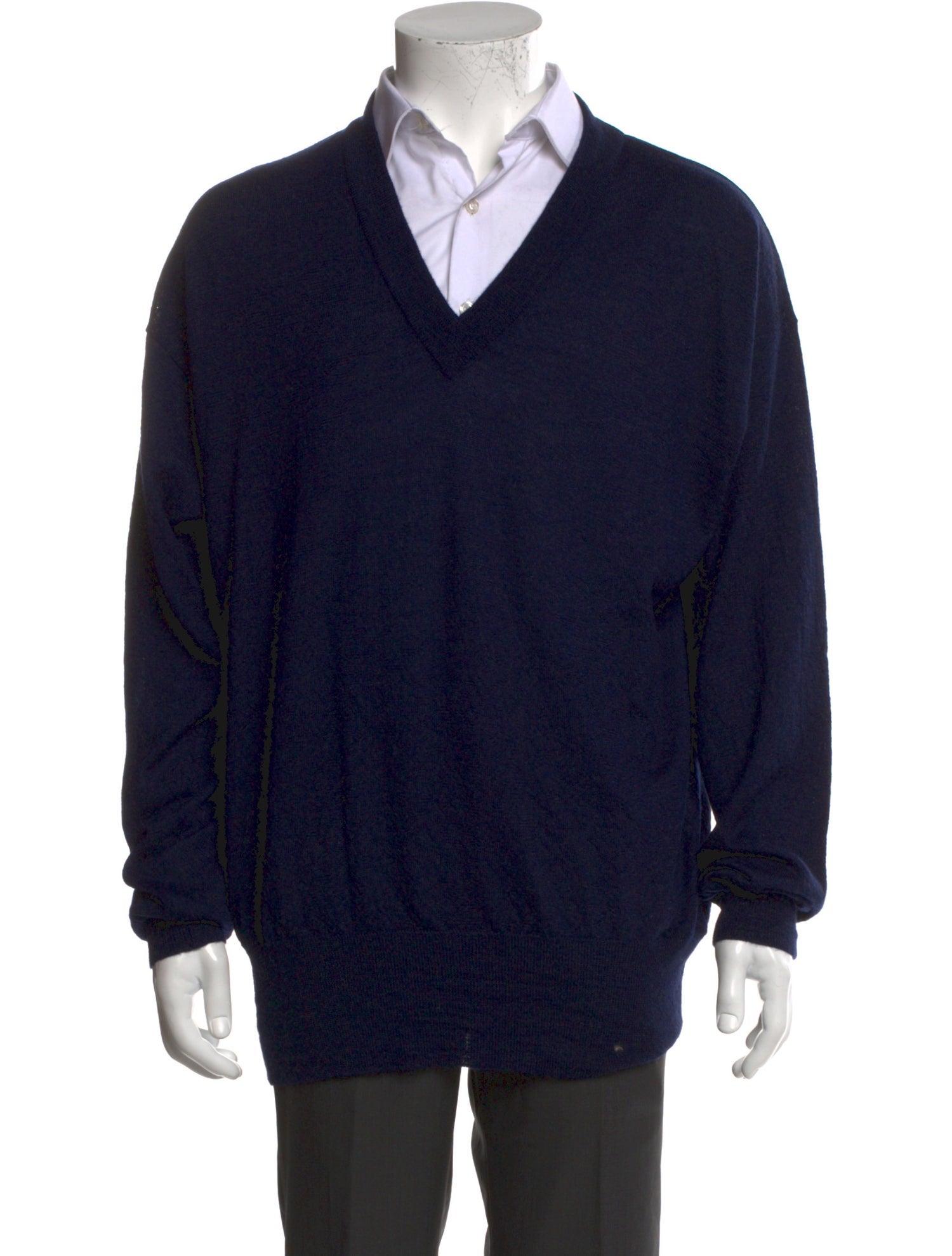 Maison Margiela Alpaca V-Neck Pullover