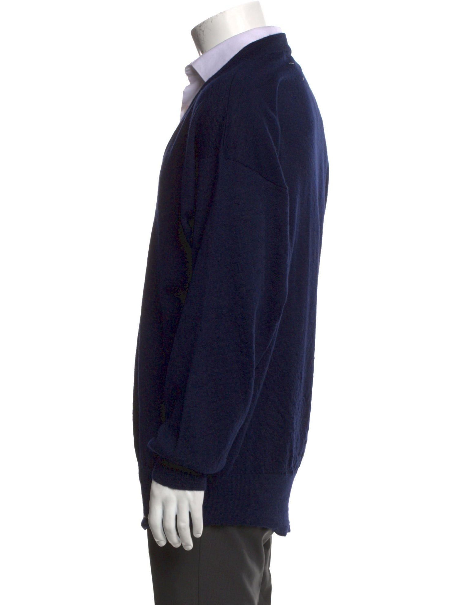 Maison Margiela Alpaca V-Neck Pullover