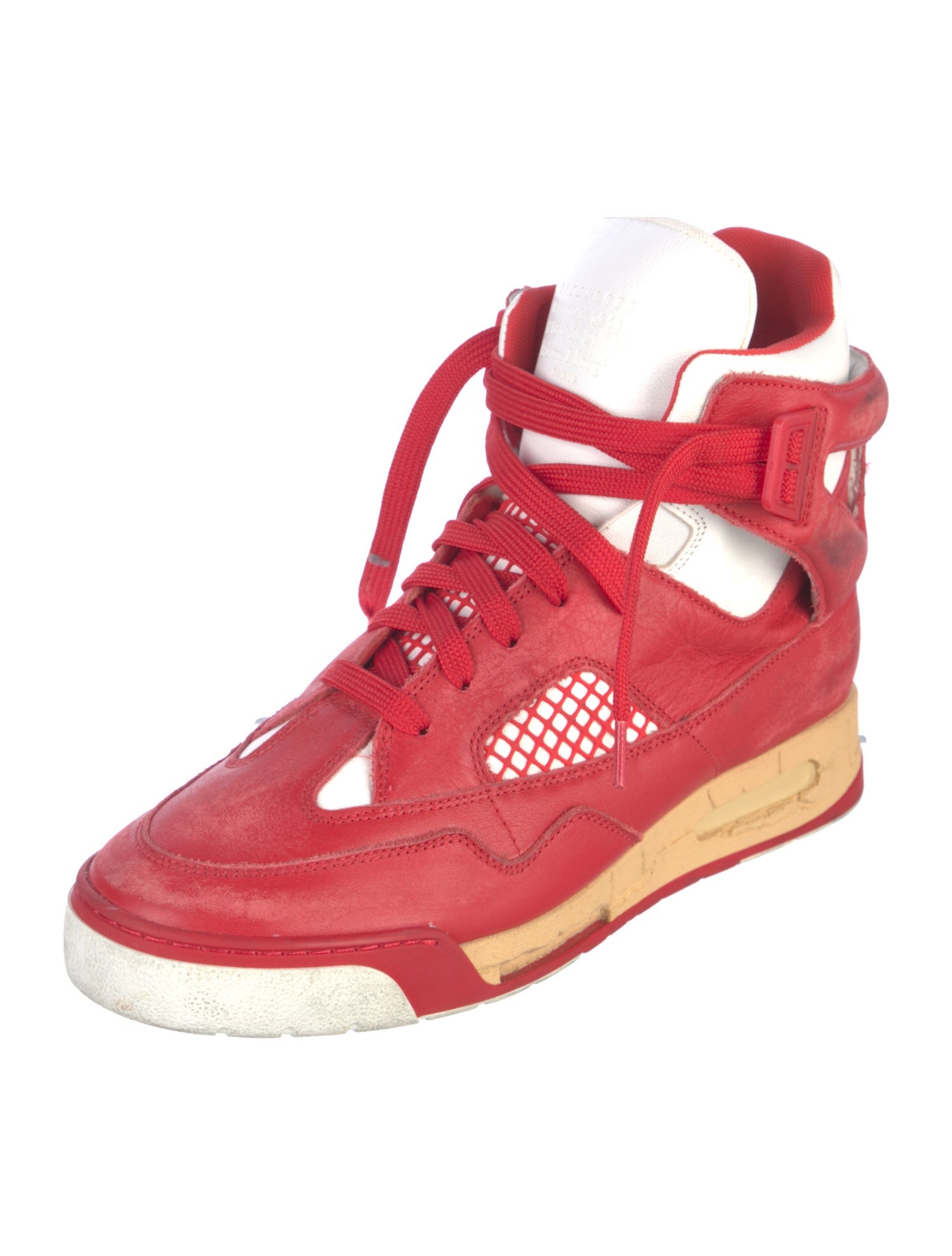 Maison Margiela Leather Printed Sneakers