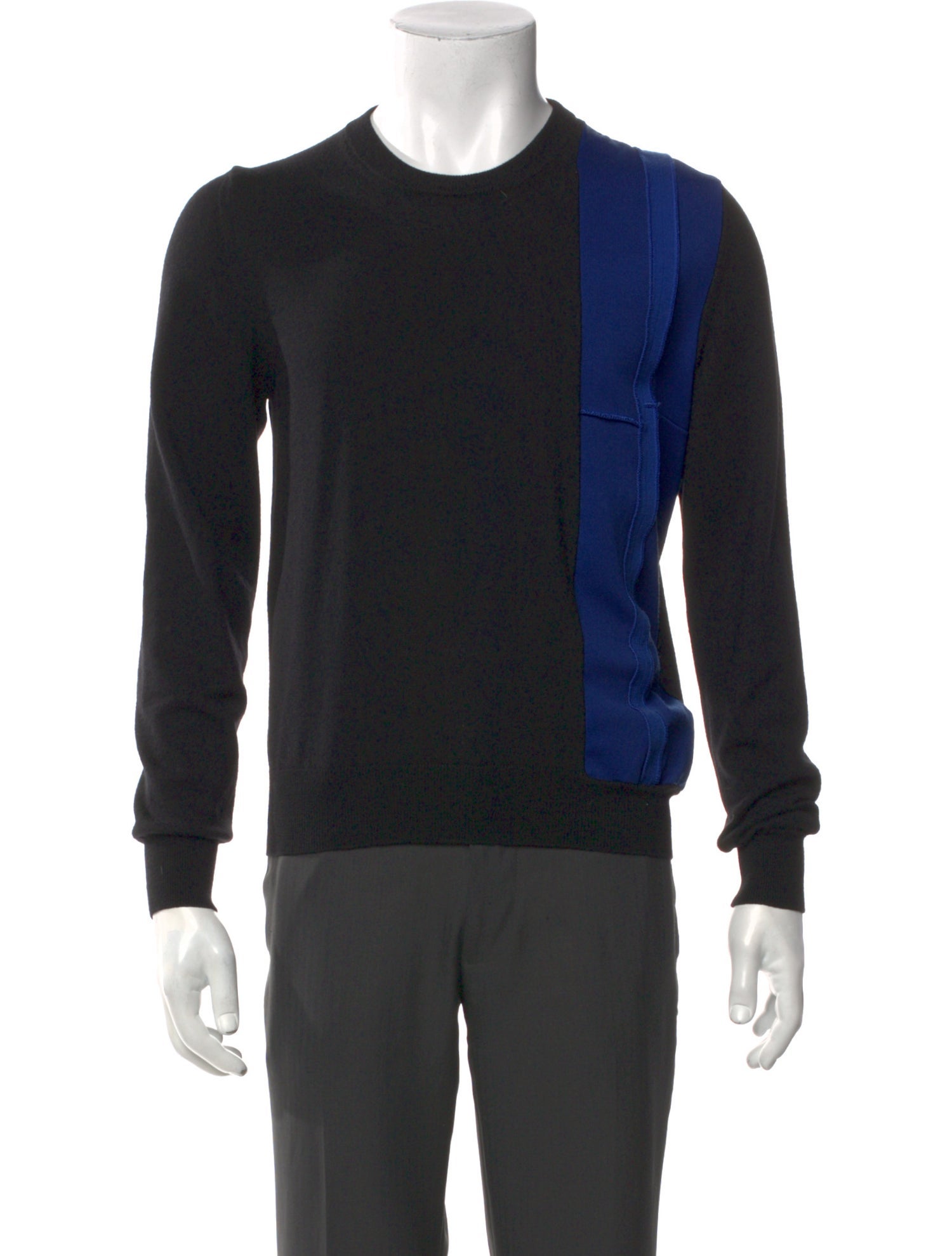 Maison Margiela Wool Colorblock Pattern Pullover