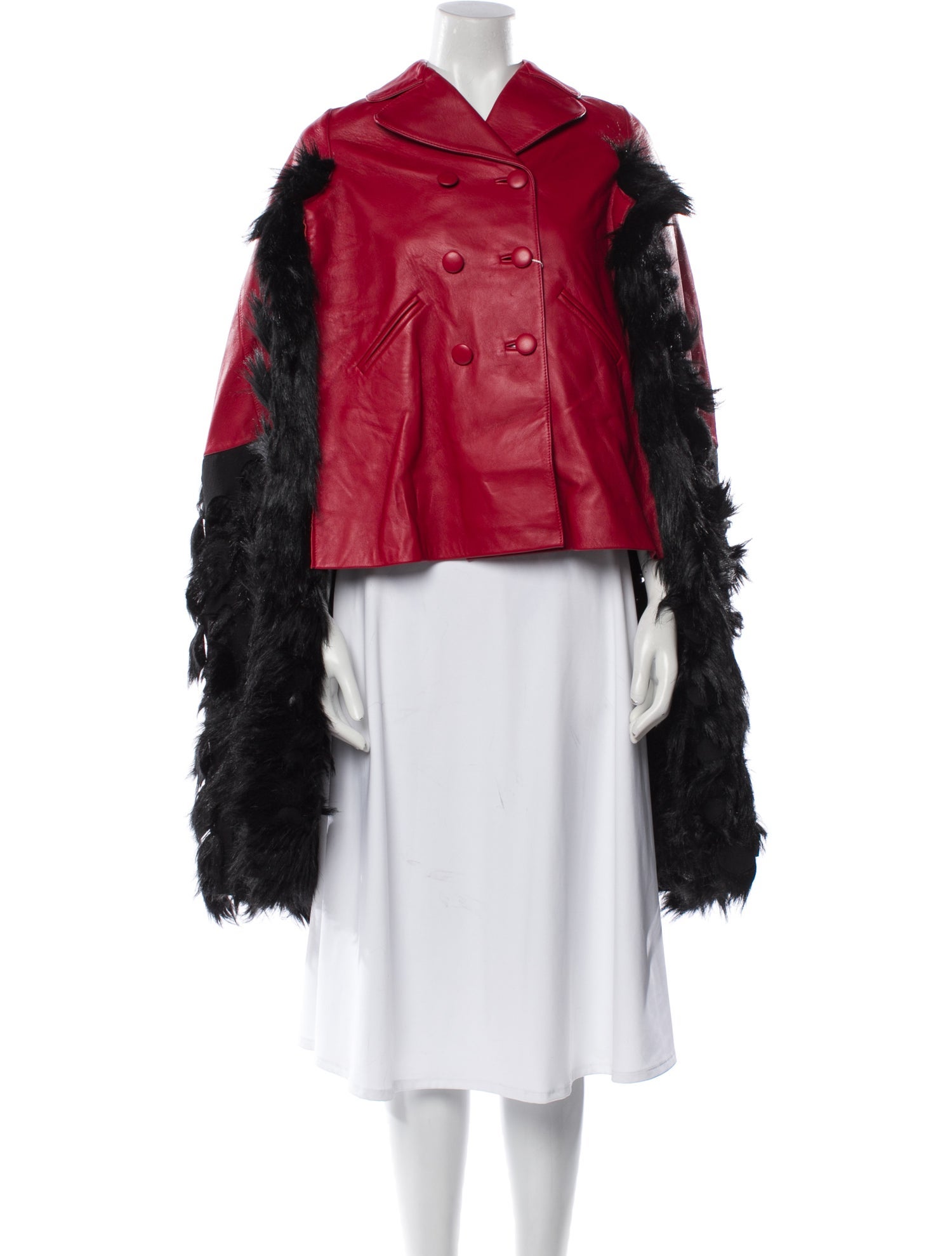 Maison Margiela 2020 Lamb Leather Faux Fur Jacket w/ Tags