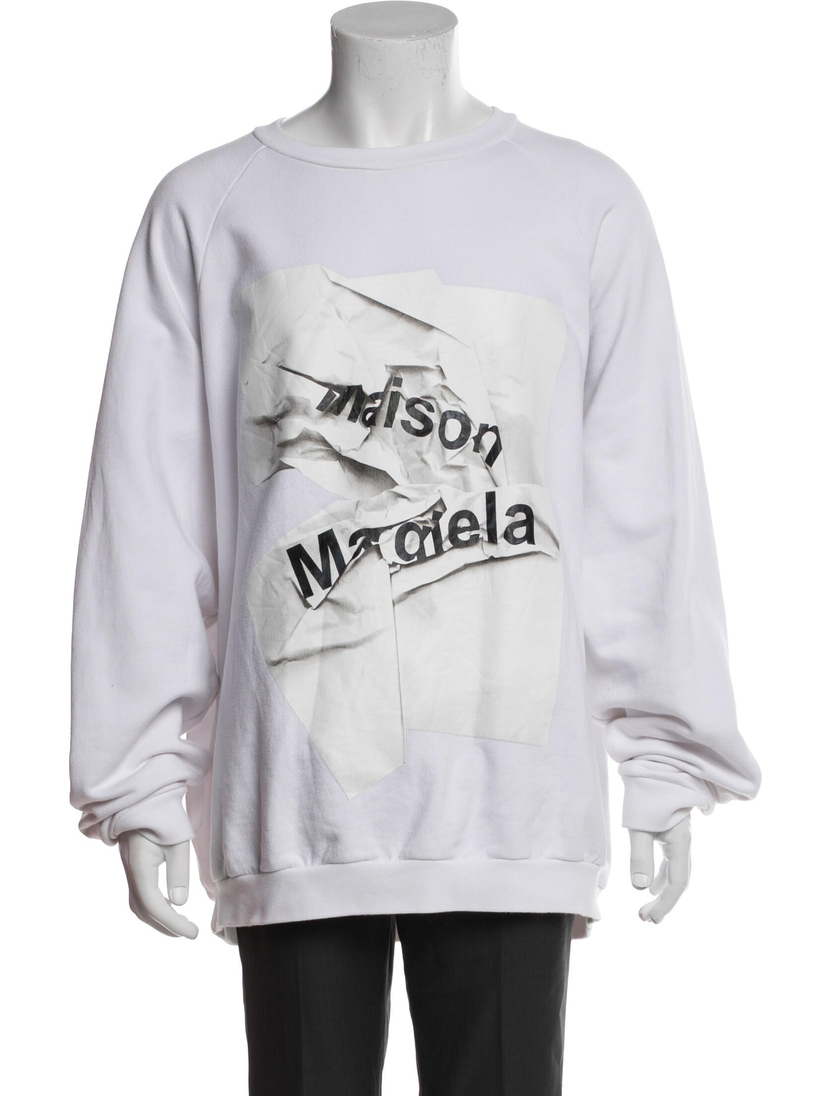 Maison Margiela Graphic Print Crew Neck Sweatshirt