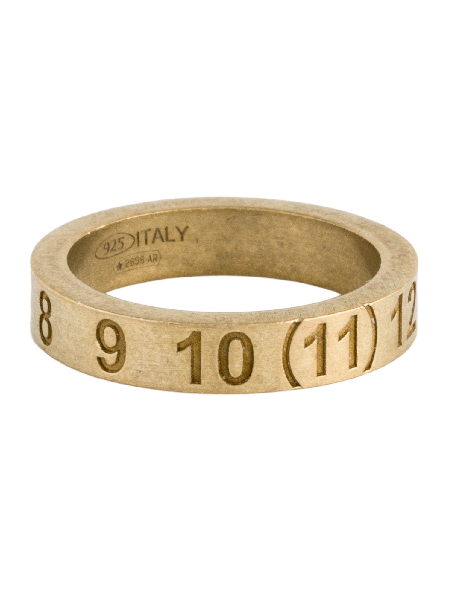 Maison Margiela Engraved Number Band Ring