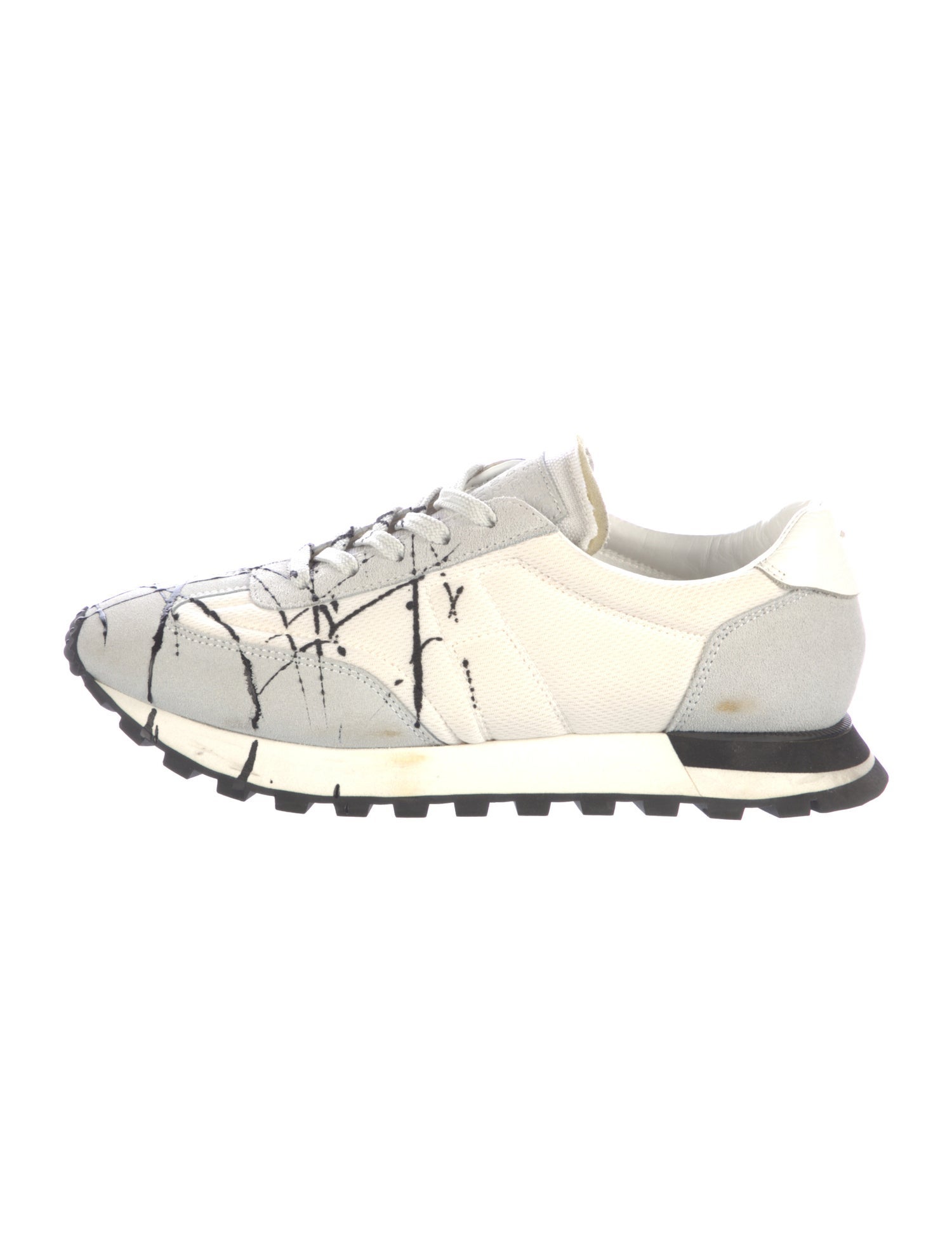Maison Margiela Suede Printed Sneakers