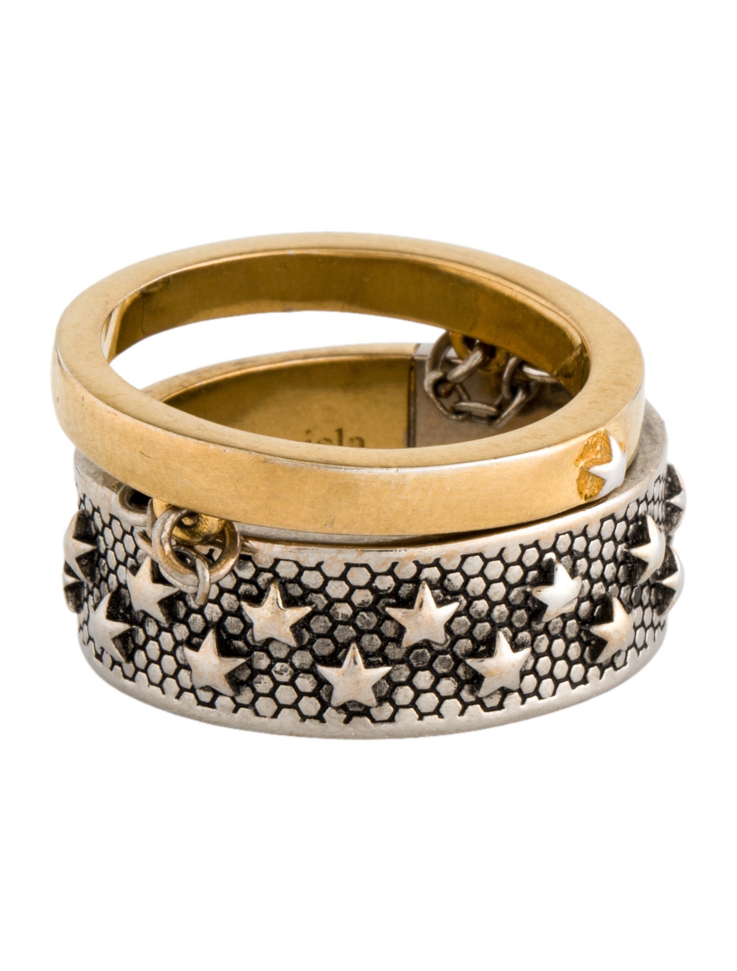 Maison Margiela Star-Embossed Band Rings