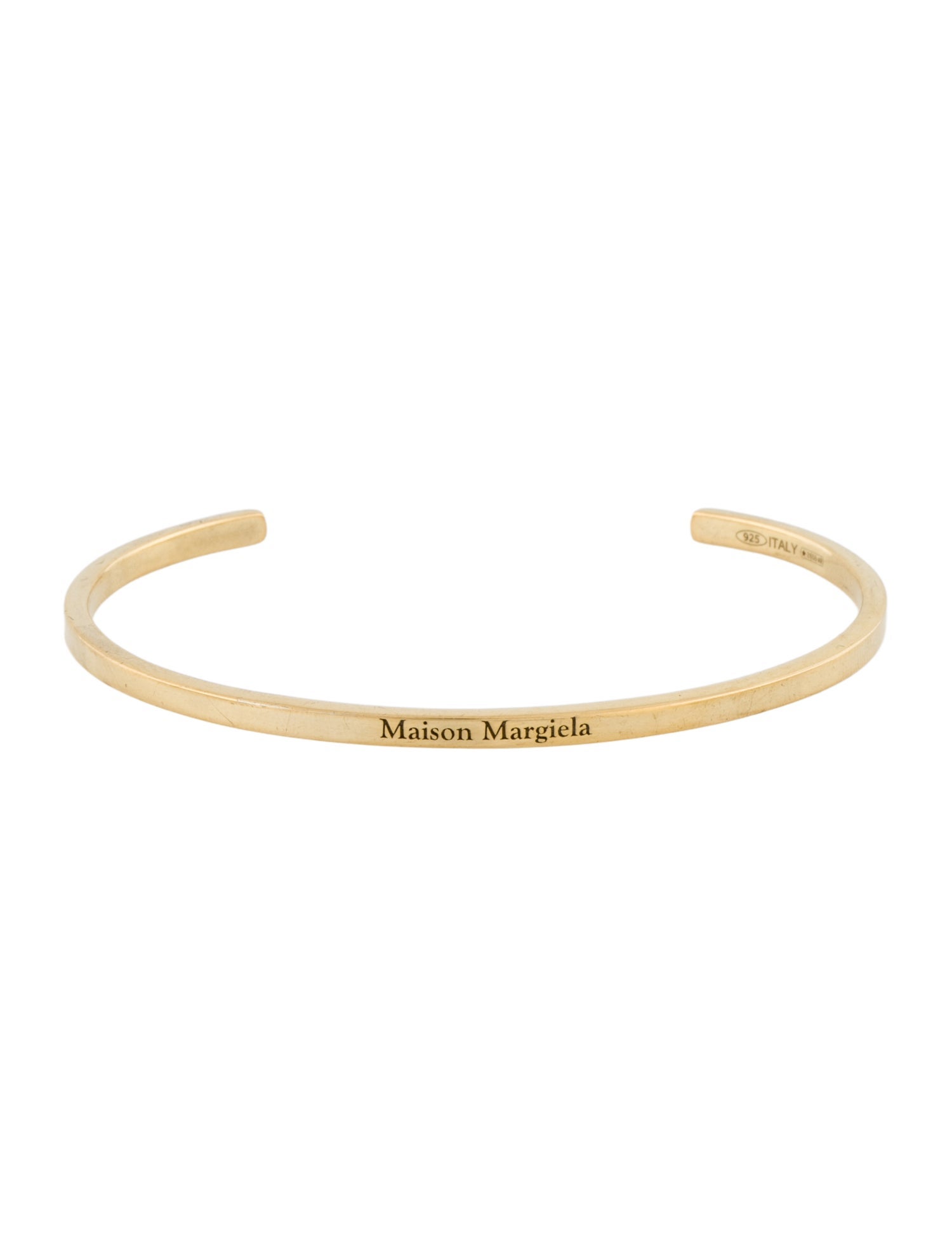 Maison Margiela Logo Thin Cuff Bracelet