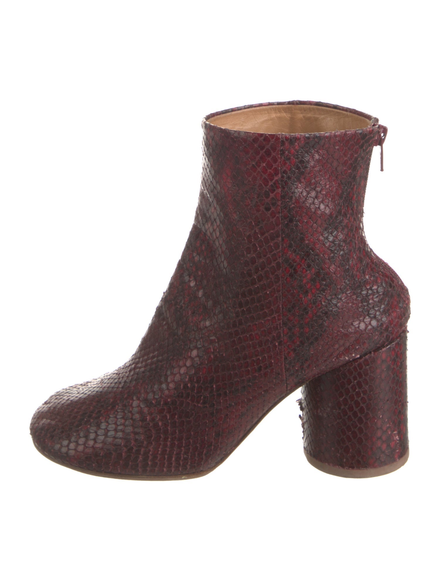 Maison Margiela Python Animal Print Boots