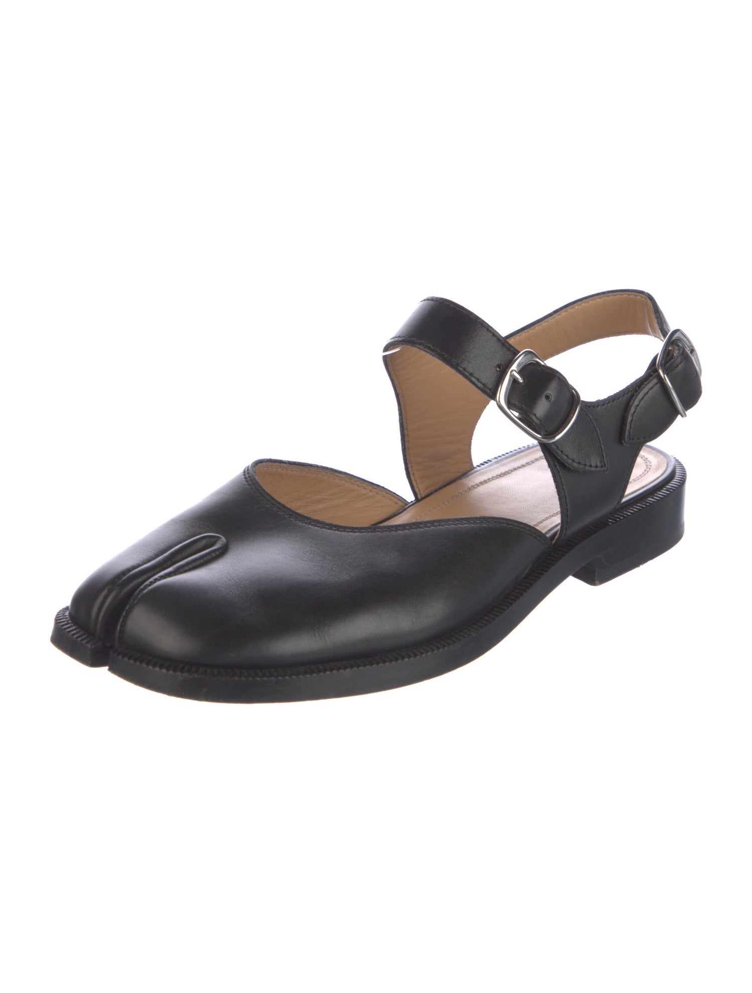 Maison Margiela Leather Slingback Flats