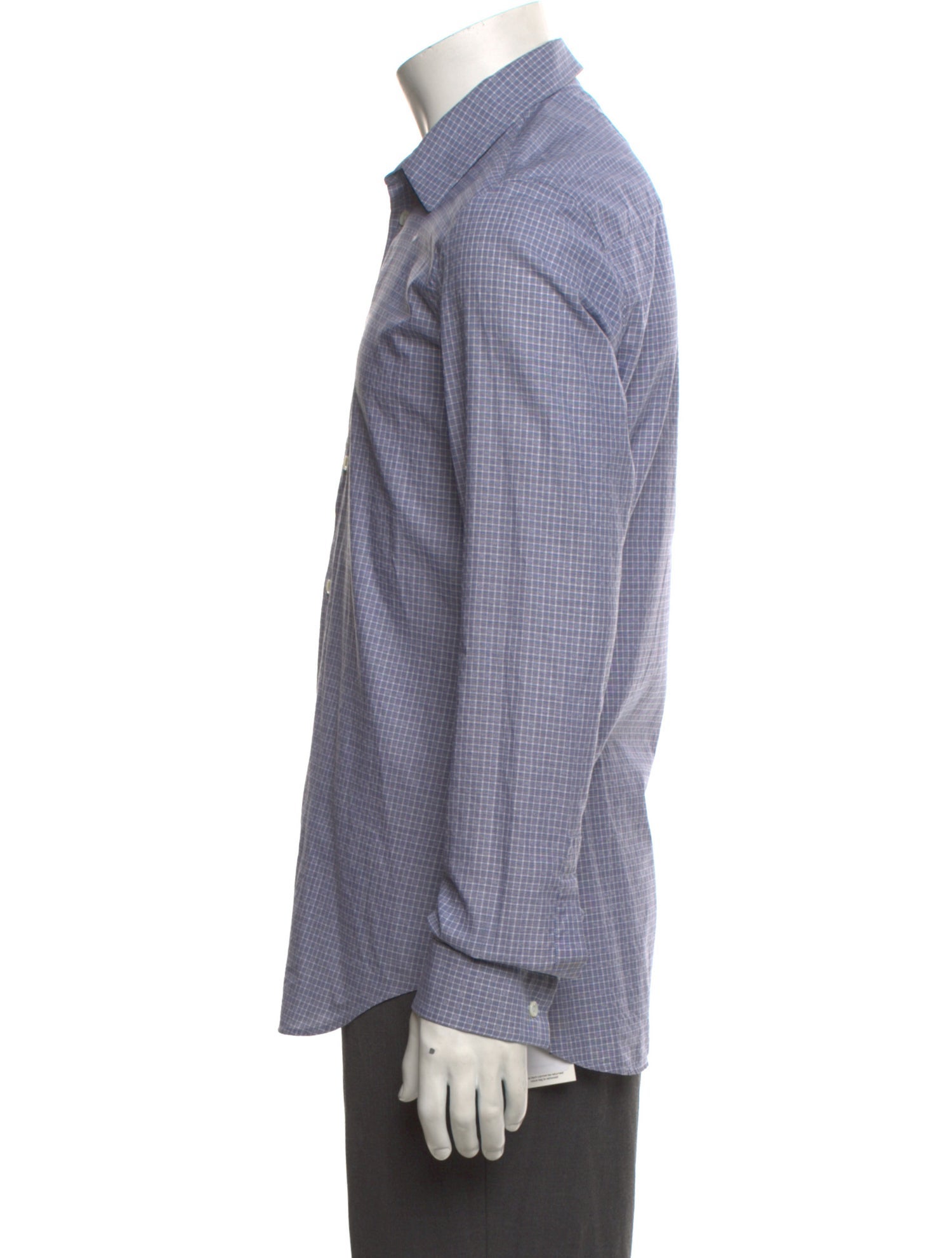 Maison Margiela 2015 Plaid Print Dress Shirt