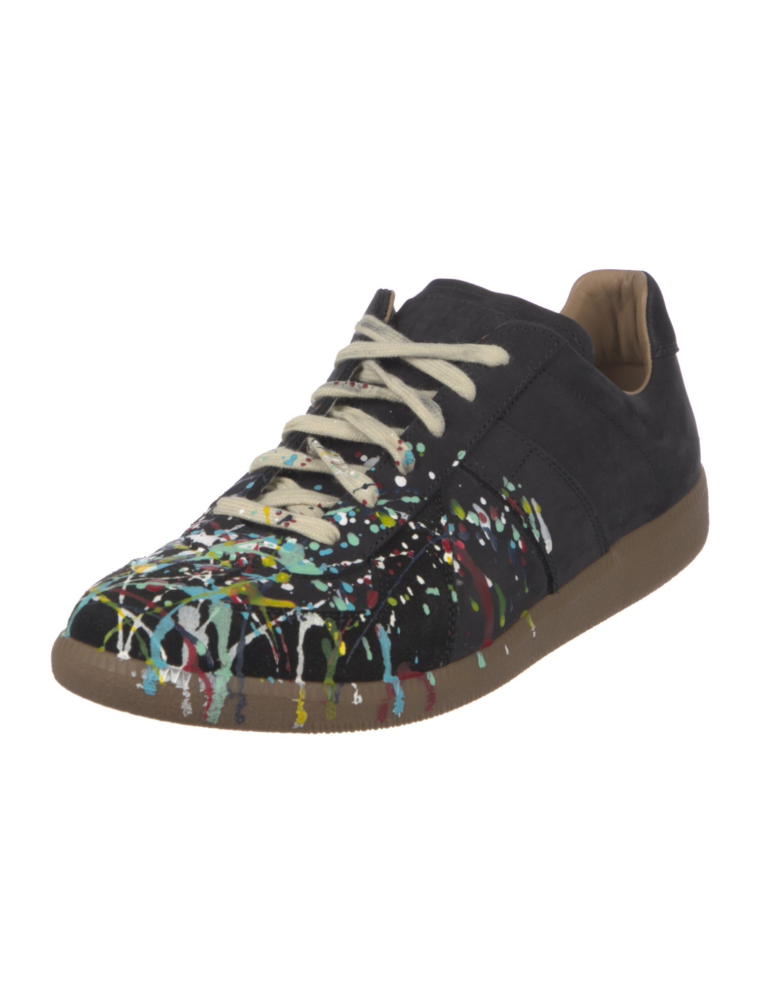Maison Margiela Suede Printed Sneakers