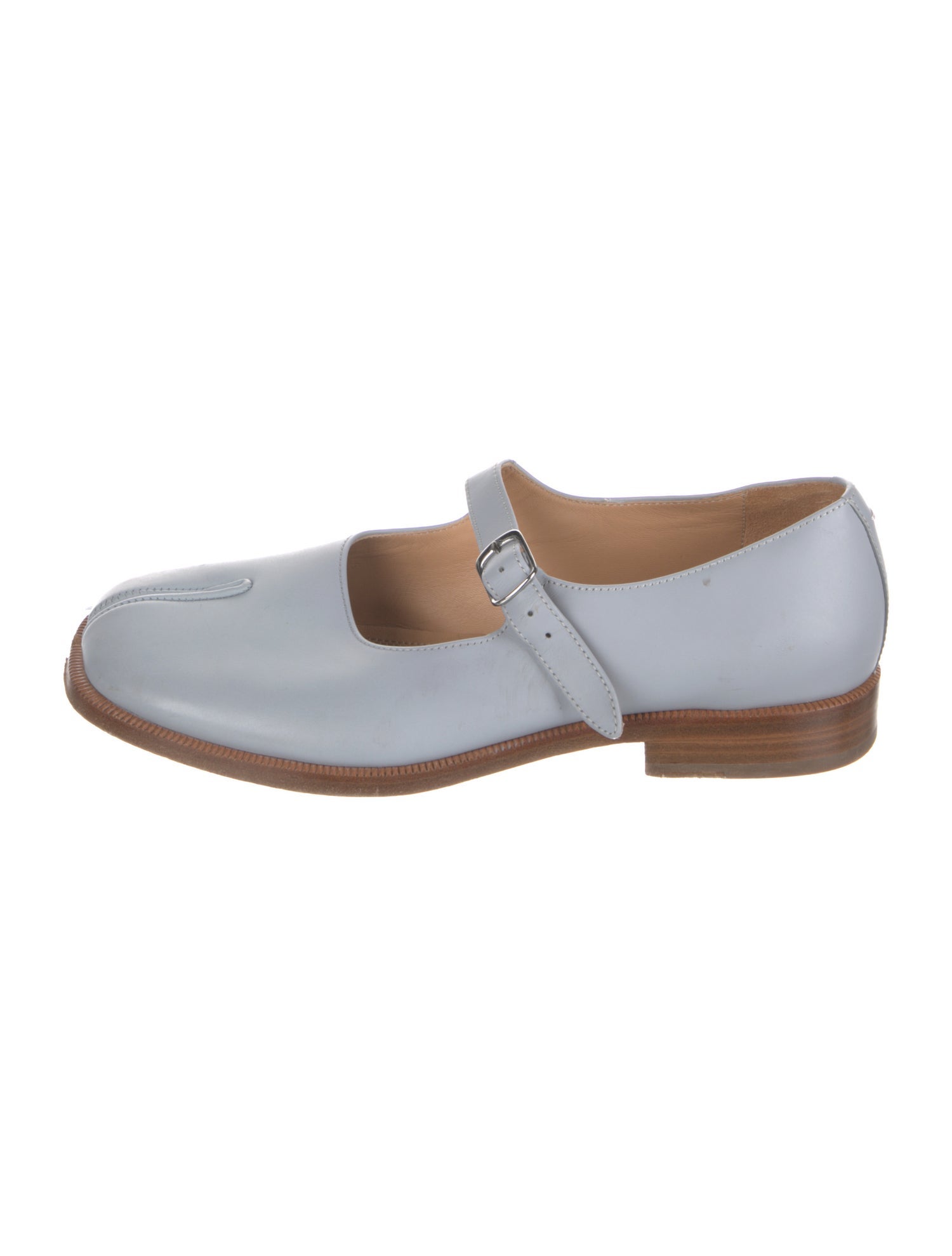 Maison Margiela Leather Mary Jane Flats