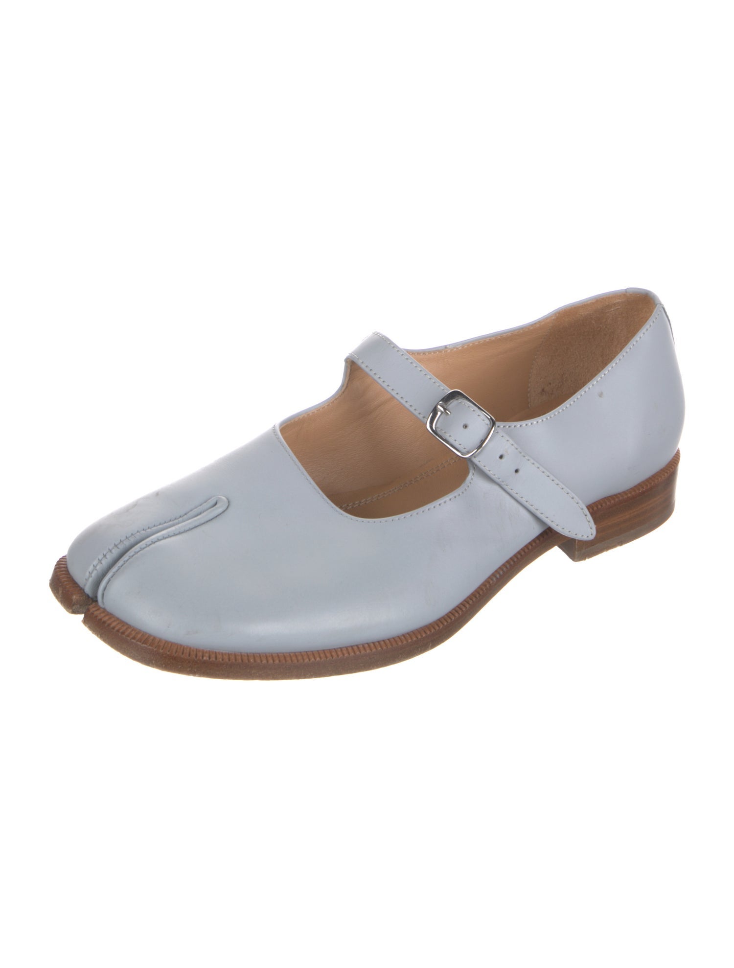 Maison Margiela Leather Mary Jane Flats