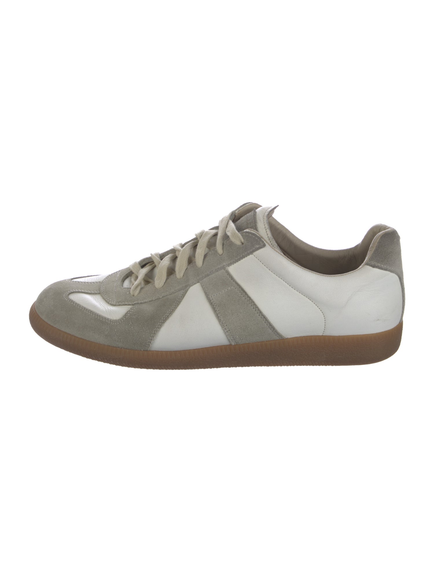 Maison Margiela Leather Printed Sneakers