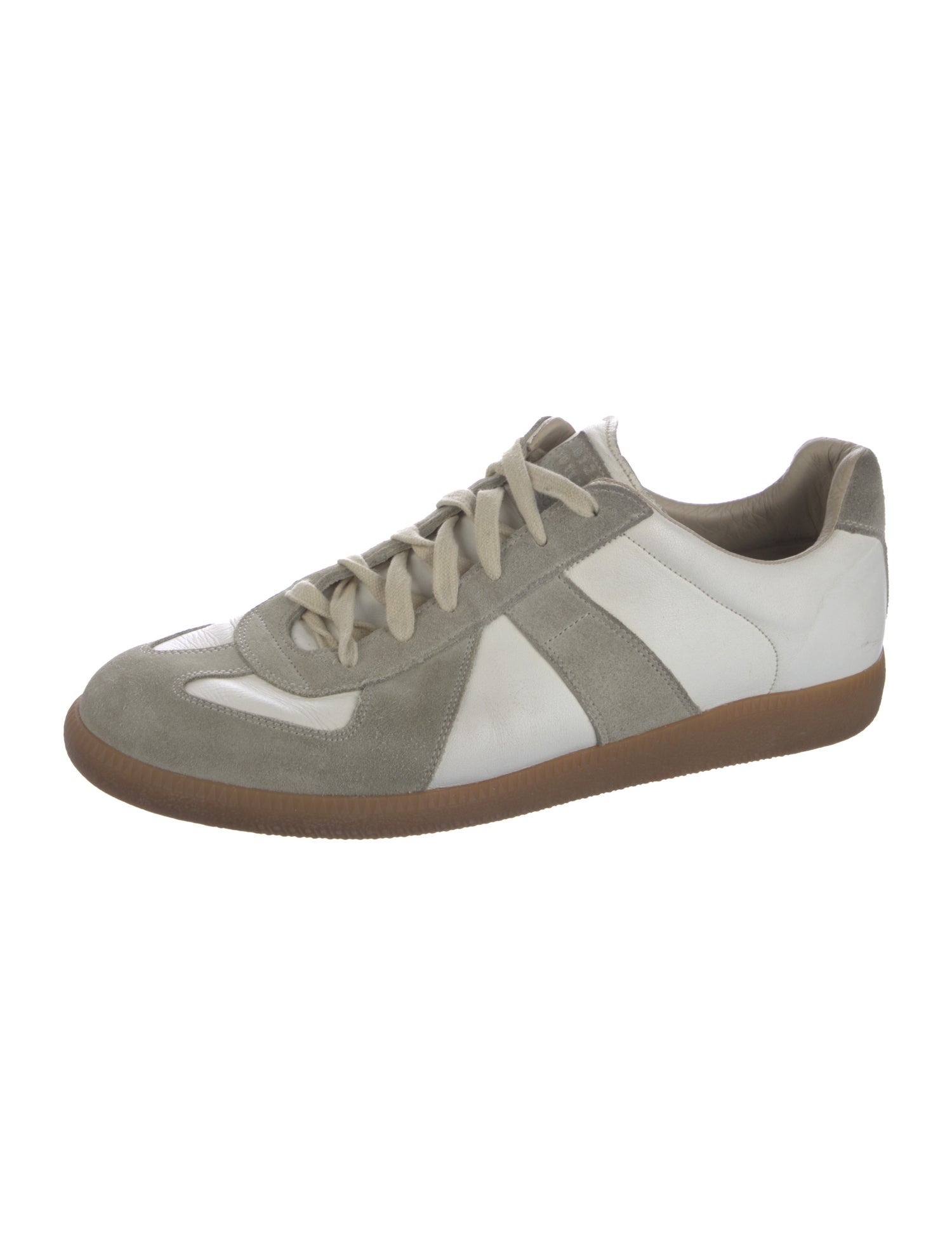 Maison Margiela Leather Printed Sneakers
