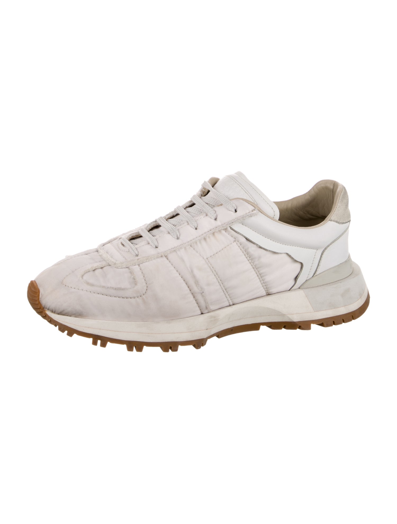 Maison Margiela Leather Trim Embellishment Sneakers