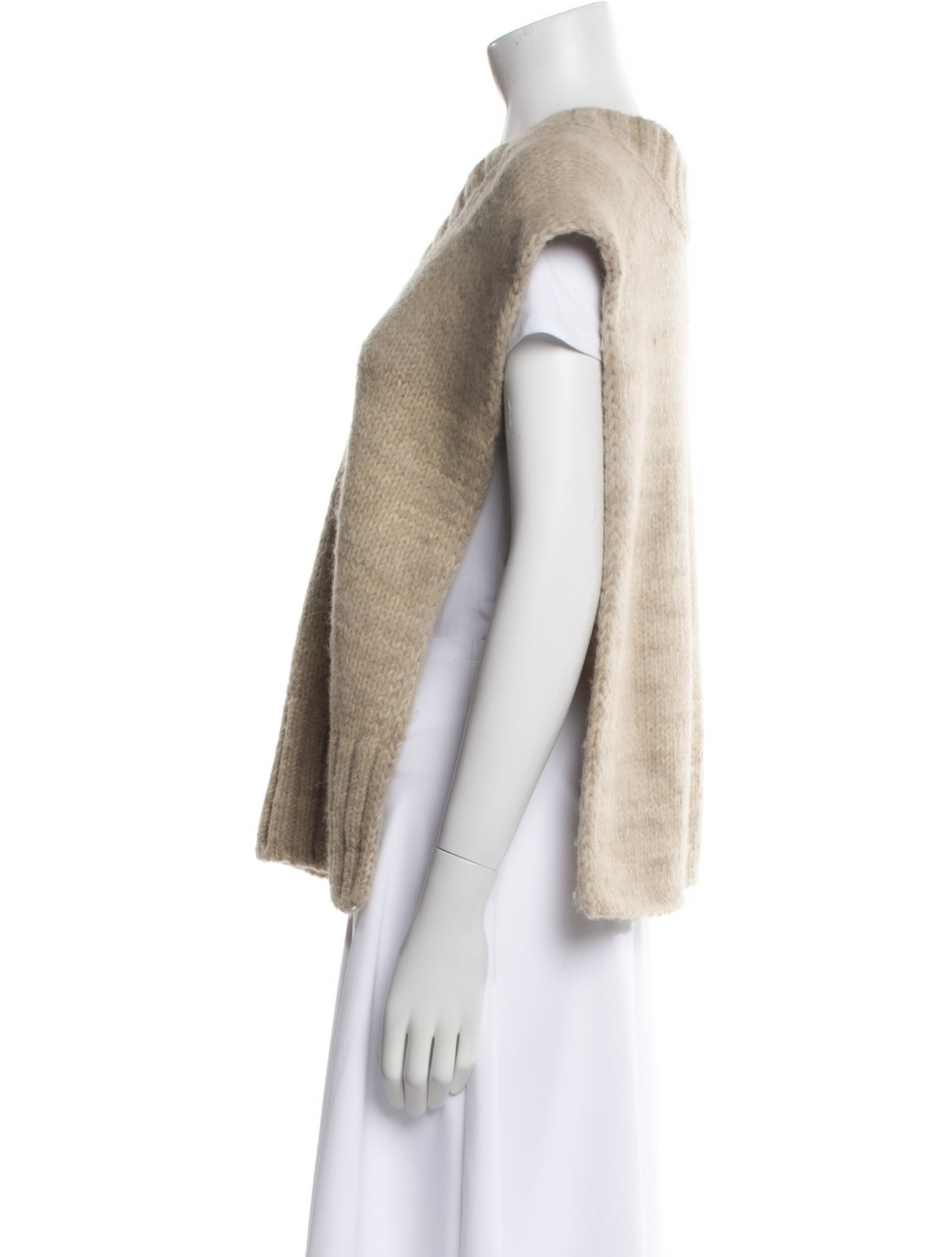 Maison Margiela 2022 Botanical Dye Knit 'Light Brown' Sweater Vest