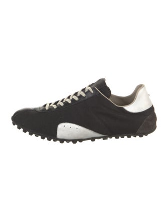 Maison Margiela Canvas Colorblock Pattern Sneakers